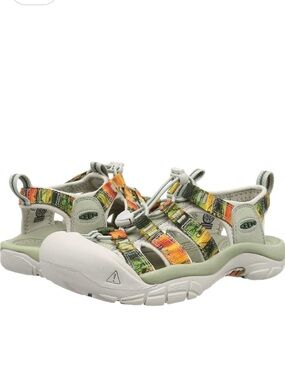 Keen x Jerry Garcia ‘Newport H2’ Sandal with Orange & Green Accents size 10.5